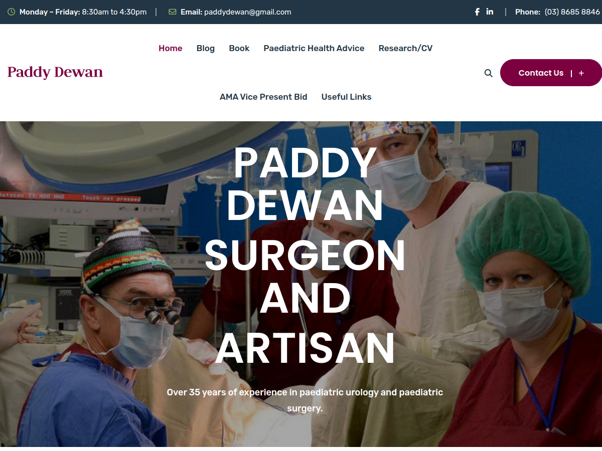 Paddy Dewan website